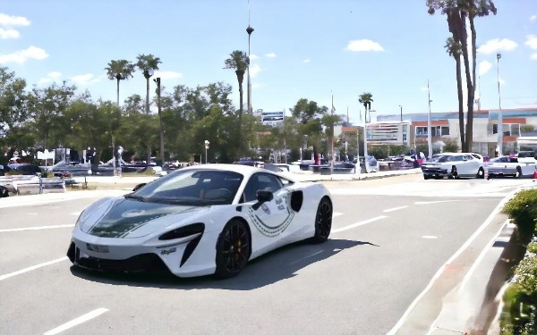 McLaren Artura police car parked in a car park