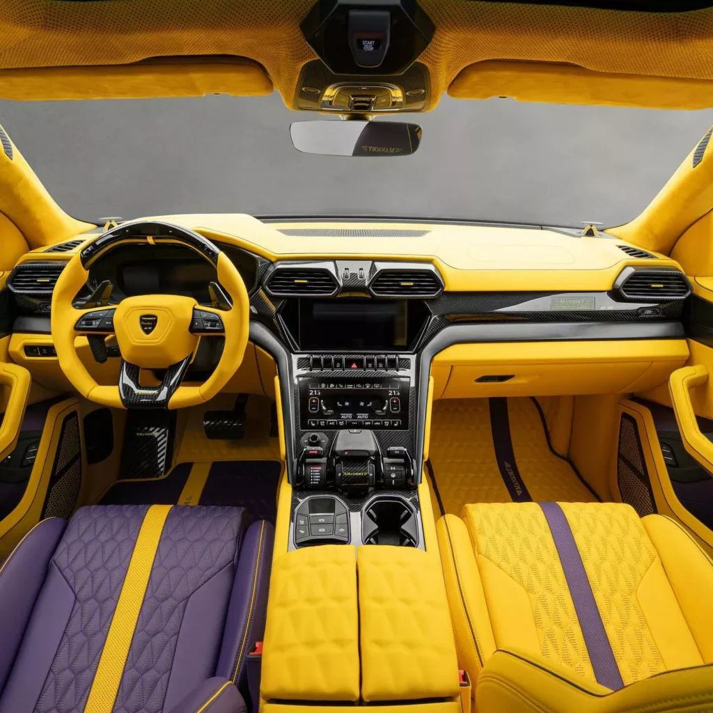 The Most Outrageous Lamborghini Urus by Mansory Takes on LA Lakers' Flair