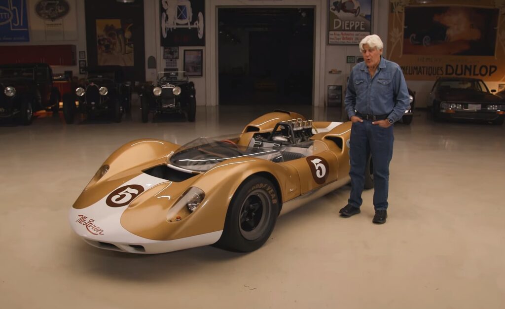 Jay Leno Explores McLaren's Legacy with a Drive in the 1964 M1A Sports Prototype