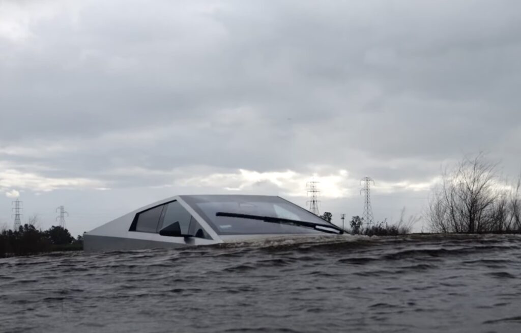 First Real-Life Water Test Conducted on Cybertruck to Assess 'Boat' Capability