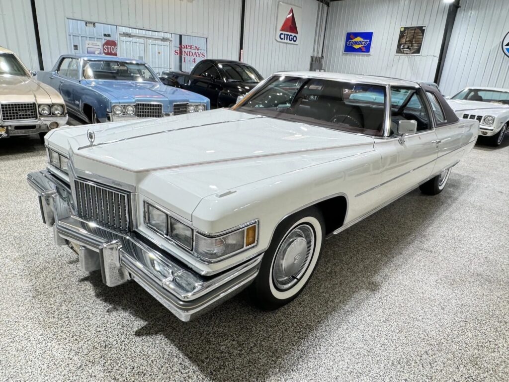 Classic 1975 Cadillac Coupe DeVille Hits the Road After Years as a Garage Gem