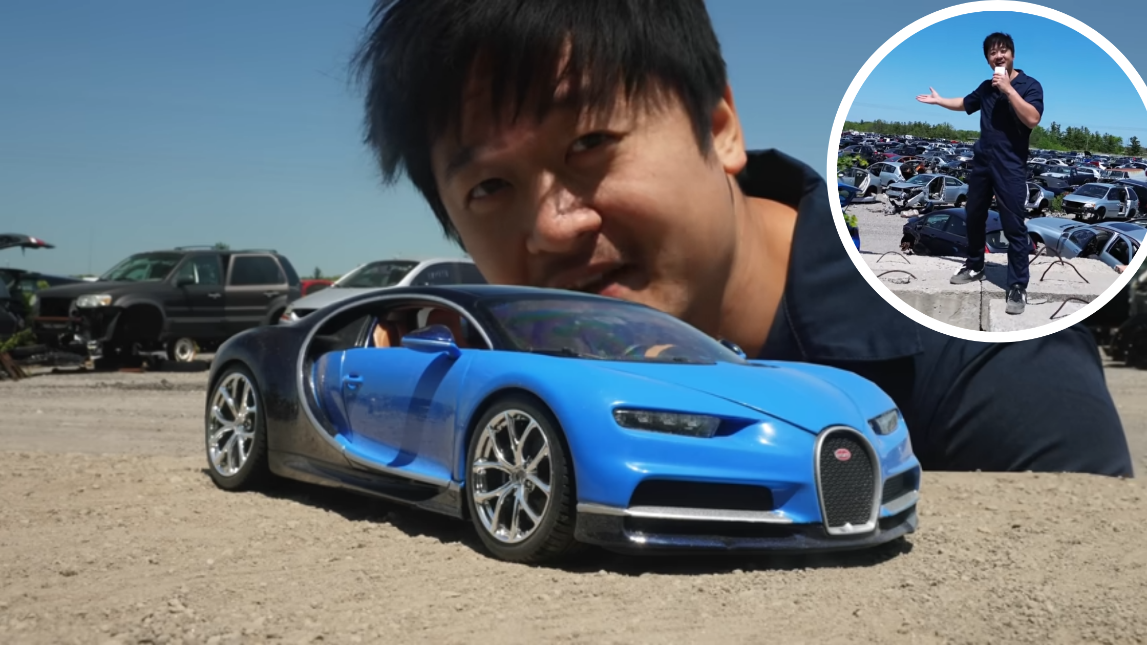 YouTuber Creates a $2.5 Million Bugatti Chiron Using Junkyard Parts